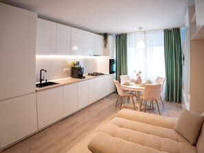 Interior - Modern Aviatiei Apartment (București)
