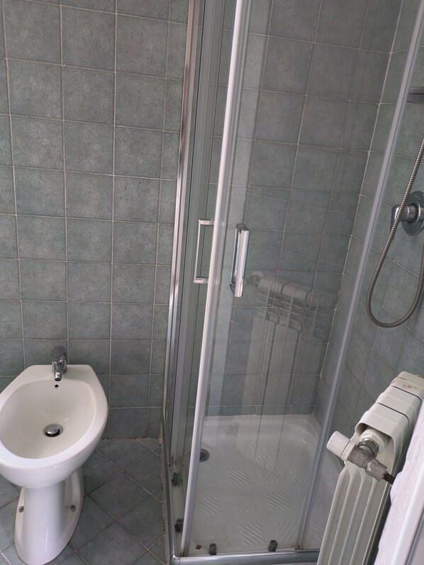 Séchoir à cheveux, bidet, serviettes fournies, savon