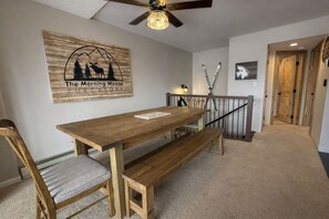 Dining - Cozy Mountain Escape with Fireplace, Views, Balcony & Easy Ski Access (Durango)