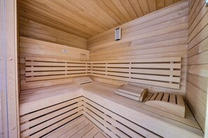Sauna - "Waldgeflüster" vacation apartment in Heringsdorf between the forest and the sea (Heringsdorf)