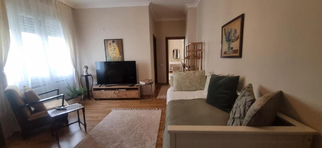 Deluxe-huoneisto, parveke, vuoristonäköala | Oleskelualue