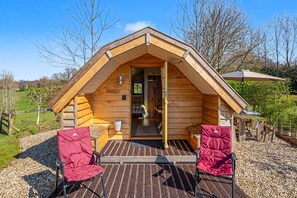 Terrace/patio - Harvest Luxury pods with stunning views (Lancercombe)