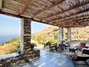 Terrace/patio - Apartment in Kea mit privatem Balkon und Blick auf den Sonnenuntergang by Interhome (Kea)