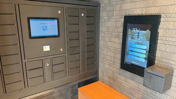 Check-in/check-out kiosk