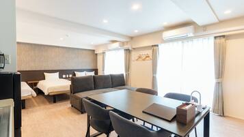 Family Triple Room, Balcony, City View | Free WiFi, bed sheets