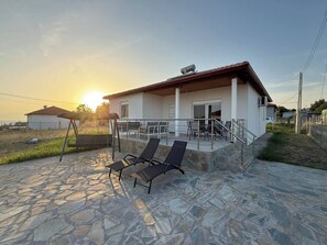 House, 2 Bedrooms, Smoking, Terrace | Terrace/patio - Asteri Villas - 2 Bedrooms (Nea Propontida)