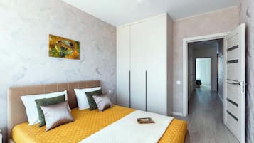 Superior Apartment, Balcony, City View | Blackout curtains, iron/ironing board, free WiFi