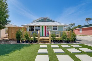 House (4 Bedrooms) | Front of property - 100 Ft to Shore! PCB Home w/ Outdoor Entertainment (Panama City Beach)