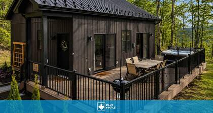 Modern Cabin Retreat w Hot Tub, Sauna & Fire Pit