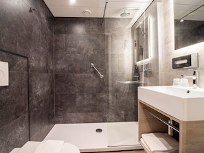 Hair dryer, towels