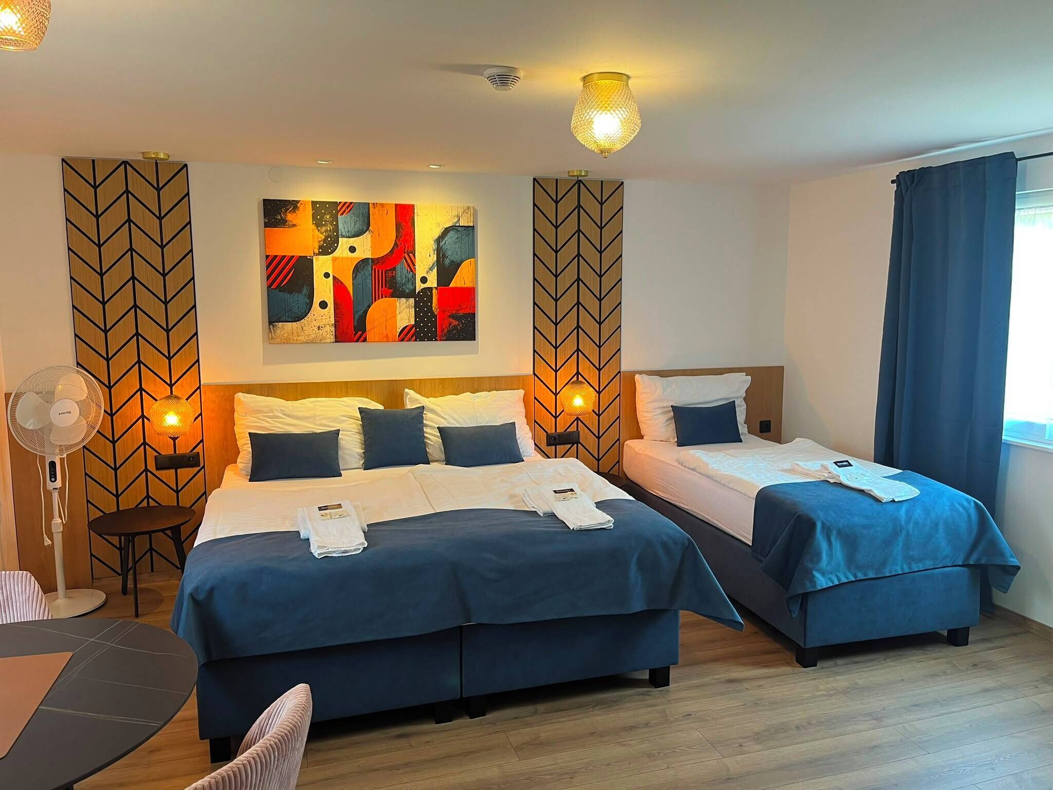 Comfort-Bungalow | Laptopgeeigneter Arbeitsplatz, kostenloses WLAN, Bettwäsche
