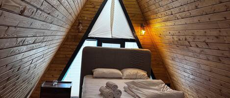 Bungalow Confort, four Ă micro-ondes, vue sur la montagne