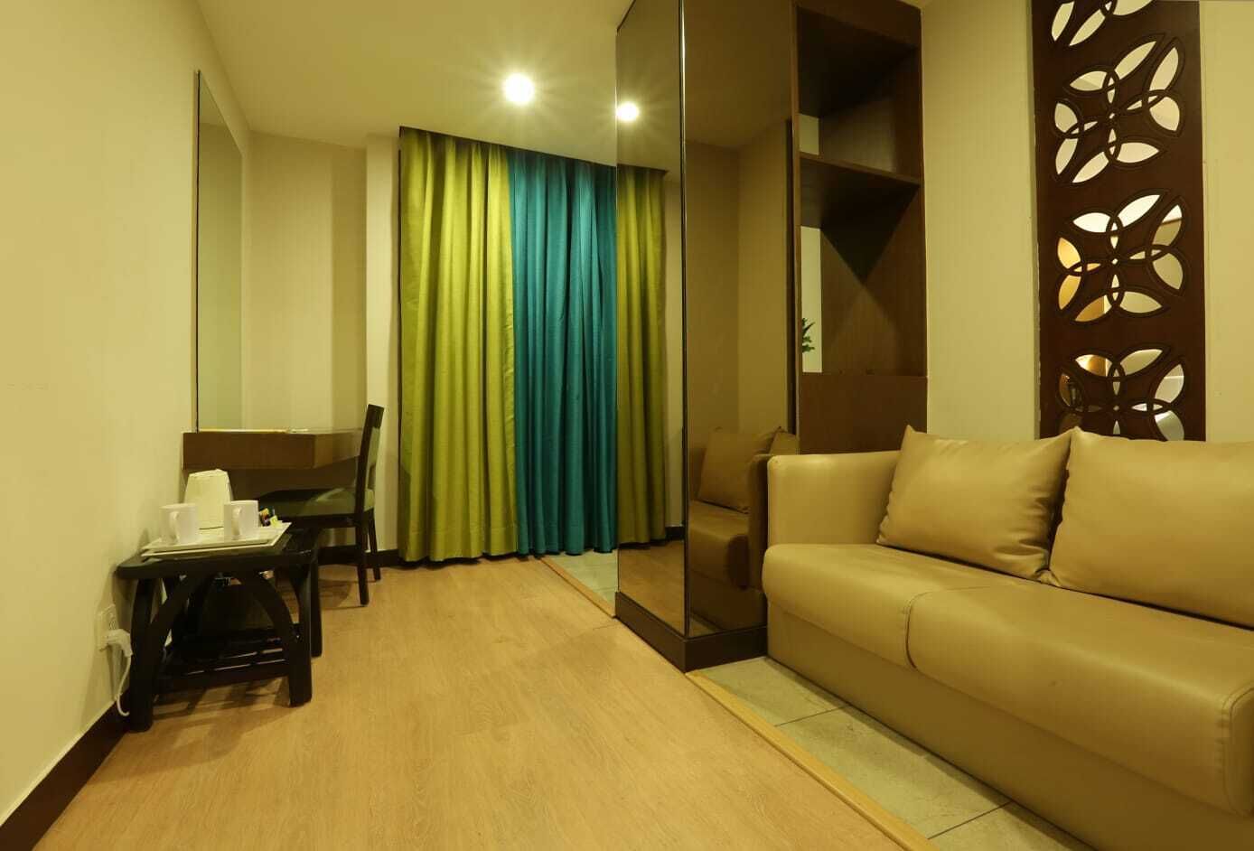 Habitación doble | Zona de estar