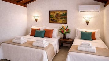 Quarto triplo standard, 1 quarto, ar-condicionado, vista para o jardim