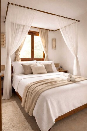 Premium bedding, minibar, in-room safe, individually decorated - VILLA Palmeira Azul - Suíte de Charme (Porto Seguro)