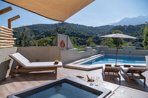 Unclassified image, 3 of 36, button - Private Luxury villa in Chania-Pool, Hot Tub, BBQ,Playground,whiteMountain Views (Chania)