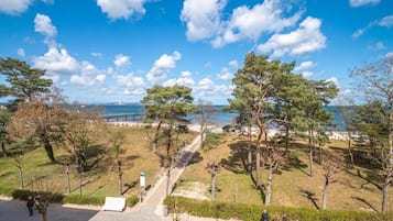 Uitzicht op strand/zee