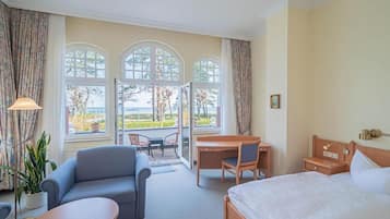 Deluxe tweepersoonskamer, balkon, uitzicht op zee