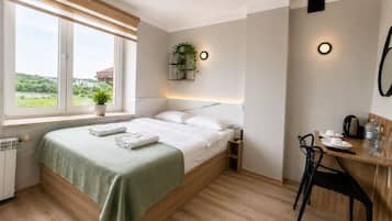 Economy Double Room, Garden View (TYP C) | Hypo-allergenic bedding, down comforters, memory foam beds, desk