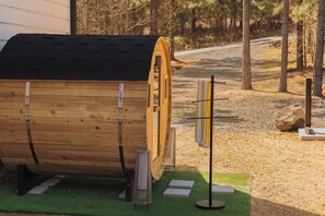 Property grounds - Stonefire Courtyard-Pickleball, Hot Tub, Fire Pit-Sleeps 16 (Broken Bow)