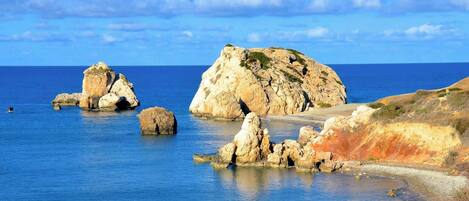 Sun loungers, beach towels