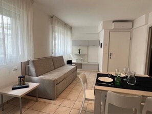 Apartment, 2 Bedrooms, City View | Living room - Modern Flat 50mt From the Beach (Lignano Sabbiadoro)