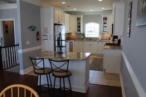 Fridge, microwave, oven, stovetop - Private Pool, Elevator and Canal Front! By Williamson Realty (Ocean Isle Beach)