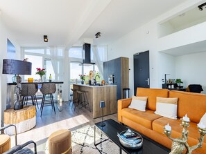 House | Living room - Penthouse With Beach View (Sint-Annaland)