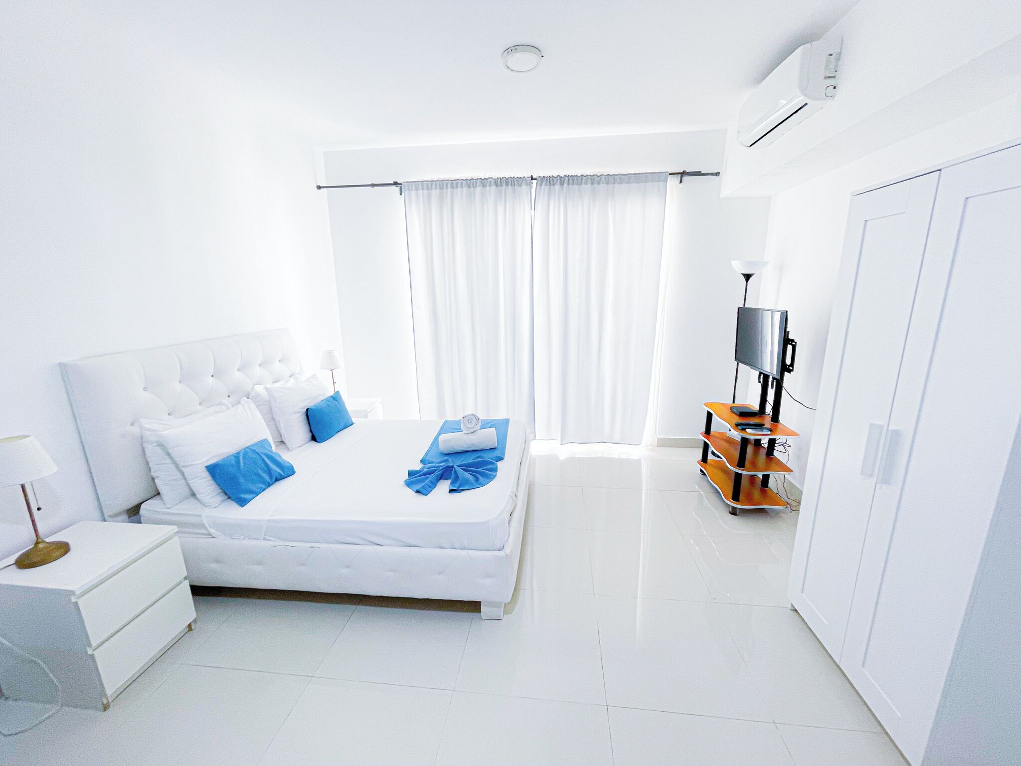 Deluxe-Studio, Balkon, Blick auf die Anlage