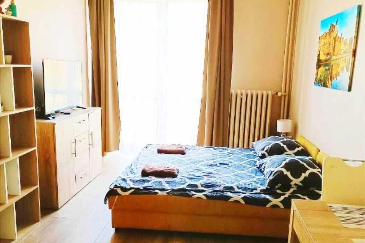 Kondominium Comfort, balkon, pemandangan kota