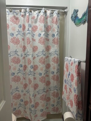 Hair dryer, towels, soap, toilet paper - SeaClusion Beach House (Myrtle Beach)