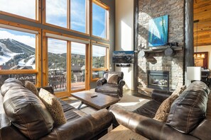 Smart TV, fireplace, computer monitors - Highland Haven: Hot Tub, Views & Cozy Retreat (Winter Park)