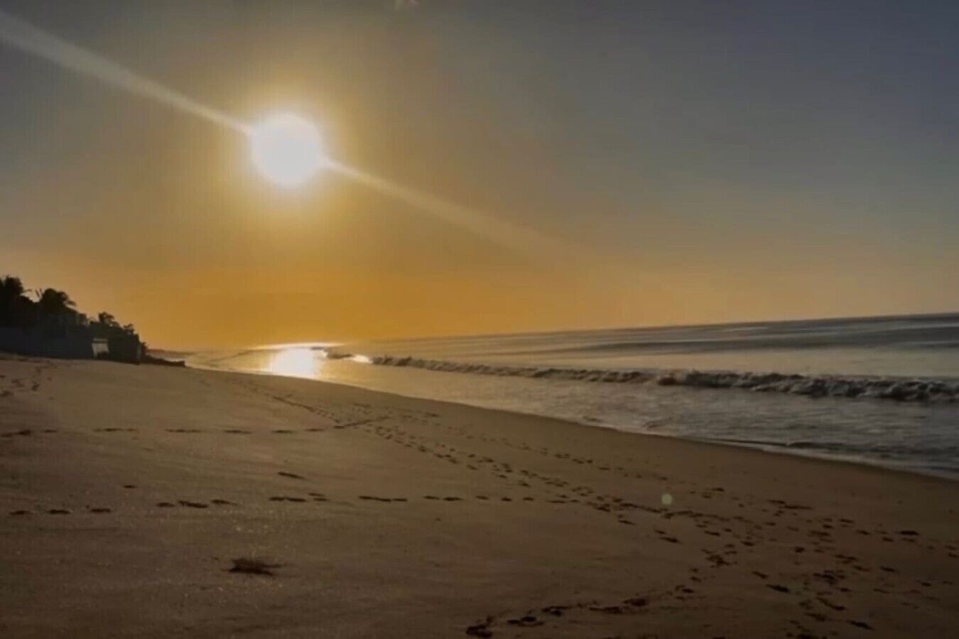 Vlak bij het strand