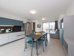 Apartment, 2 Bedrooms, Balcony, City View | Dining room - Central Lignano Flat (Lignano Sabbiadoro)