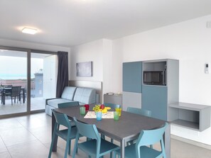 Apartment, 2 Bedrooms, Balcony, City View | Dining room - Central Lignano Flat (Lignano Sabbiadoro)