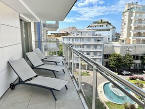 Apartment, 2 Bedrooms, Balcony, City View | Balcony - Modern Flat in Piazza Fontana (Lignano Sabbiadoro)