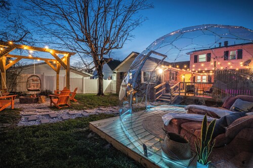 Near NRG, Game Room, Hot Tub, Firepit & GeoDome Stay