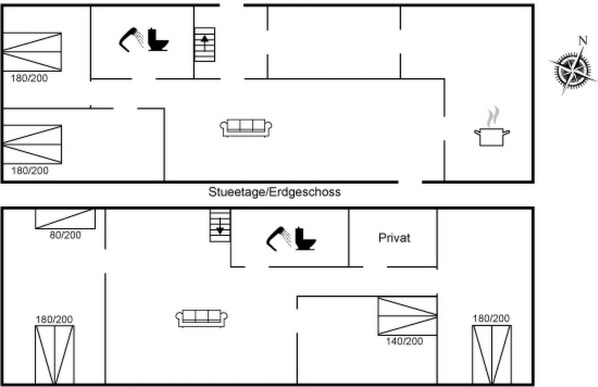 Floor plan - "Etje" - 650m from the sea by Interhome (Skagen)