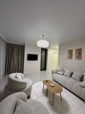Living area - Adorable 2-bedroom apartment with AC in vibrant Batumi (Batumi)