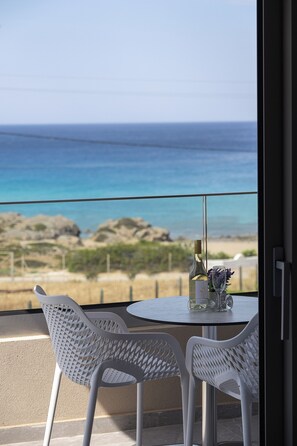 Deluxe Triple Room, Sea View, Executive Level | Terrace/patio