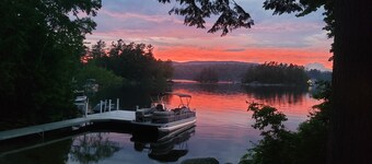 Cozy Cottage on Beautiful Branch Lake with Private Beach & Dock close to Acadia
