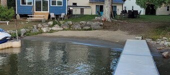 Cozy Cottage on Beautiful Branch Lake with Private Beach & Dock close to Acadia