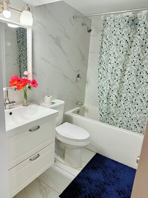 Towels, soap, toilet paper
