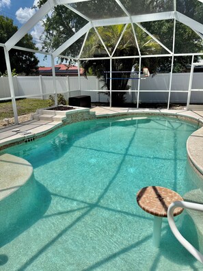 Pool - Heated Pool Home with Southern Exposure in SW Cape! Fully Fenced for Privacy! (Cape Coral)