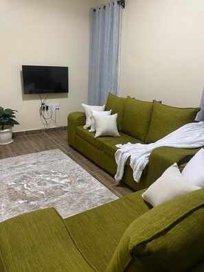 TV - Fully furnished apartment Kapsoya, Eldoret, 5 mins drive to Rupa Mall (Eldoret)