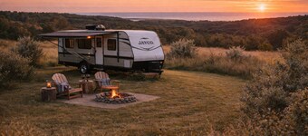 Charming Charlevoix Camper Getaway Near Lake Michigan