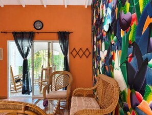 Living area - Painted house- 4 pax, 4 min from the beach (Las Galeras)