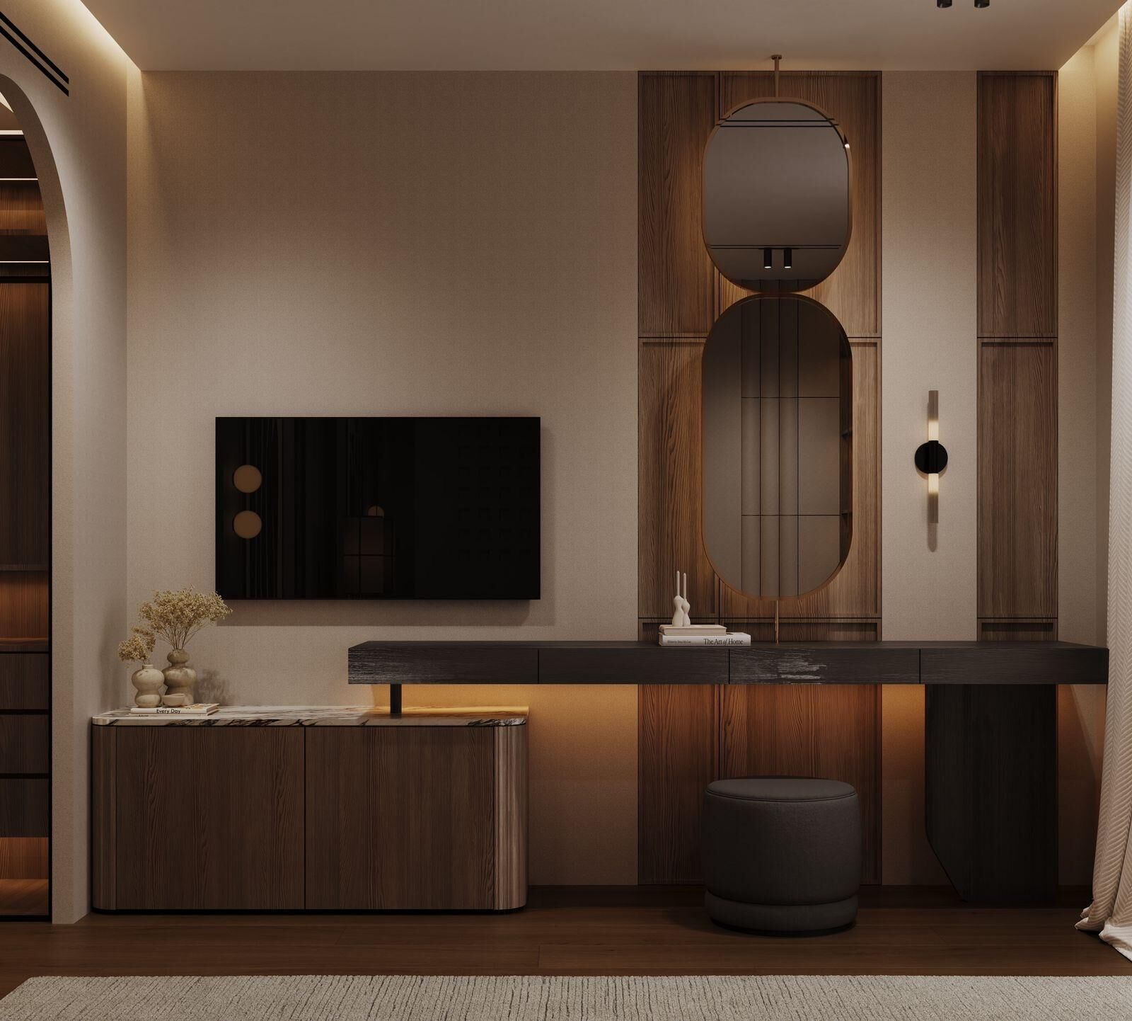 Deluxe-Doppelzimmer, Balkon, eingeschränkter Meerblick | Innenbereich