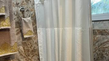 Towels, soap, toilet paper