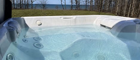 Utendørs boblebad